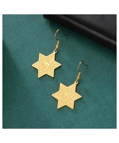 Star of David Cross Earrings for Women Hexagram Stud Earrings Amulet Symbol Jewish Israel Religious David Jewelry Gift Women ...