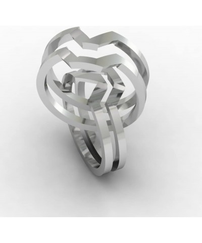 Puzzle Ring Unity 4 Band Handmade Turkish Puzzle ring 925 Sterling Silver four pieces wrapped interlocking Knott inspired sta...