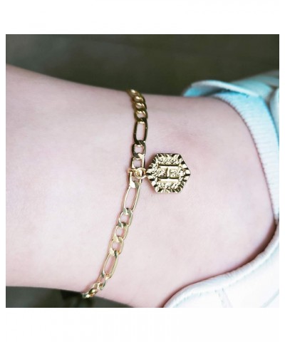 Initial Anklets for Women Letter Anklet Bracelet for Girls Clearance Items Under 5 Dollars Gifts Cuban Alphabet Foot Jewelry ...