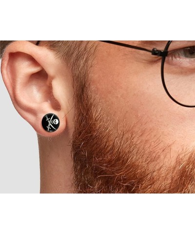 Pirate Skull Logo Internal Threaded 316 Surgical Steel Ear Tunnels - Sold by Piece 6.0 Millimeters $9.99 Body Jewelry