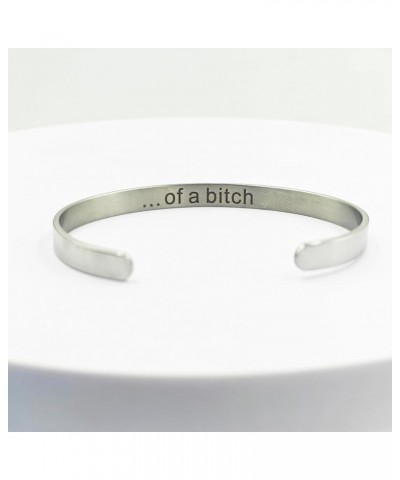 Be Kind Of A Bitch Bracelet for Women Inspirational Cuff Bracelet Stainless Steel Engraved Bangle Friend Bracelet Jewelry Gif...