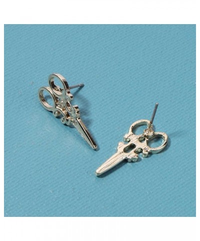 Vintage Punk Scissors Stud Earrings Gold Scissors Earrings Scissors Seamstress Earrings Scissors Hairdresser Earrings Jewelry...