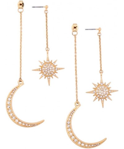 Meolin Star Moon Round Tassel Dangle Drop Earrings Stud Earrings for Women Jewelry $4.58 Earrings