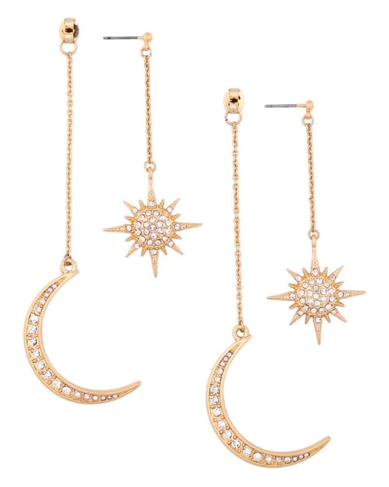 Meolin Star Moon Round Tassel Dangle Drop Earrings Stud Earrings for Women Jewelry $4.58 Earrings