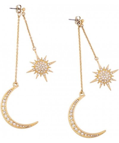 Meolin Star Moon Round Tassel Dangle Drop Earrings Stud Earrings for Women Jewelry $4.58 Earrings