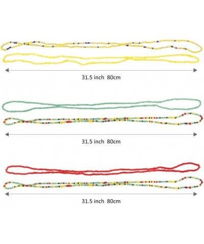 Waist Beads Body Chain for Women Colorful Stretchy African Waist Bead Body Jewelry one size: Length 31.5 Inch(80cm) Style07-p...