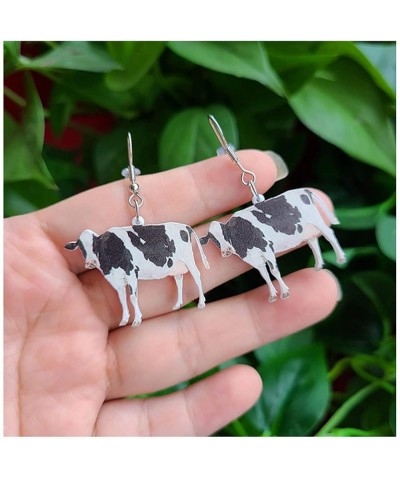 2 Pairs Acrylic Farm Animal Earrings Cute Animal Acrylic Earrings Set Funny Snail Goose Cow Chicken Dangle Drop Earrings for ...