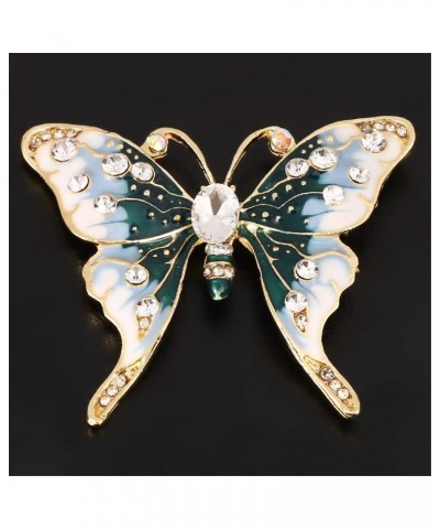 Temperament Enamel Rhinestone Crystal Butterfly Shaped Brooch For Women Brooch Insert Brooch Pin Dress Coat Accessories $4.29...