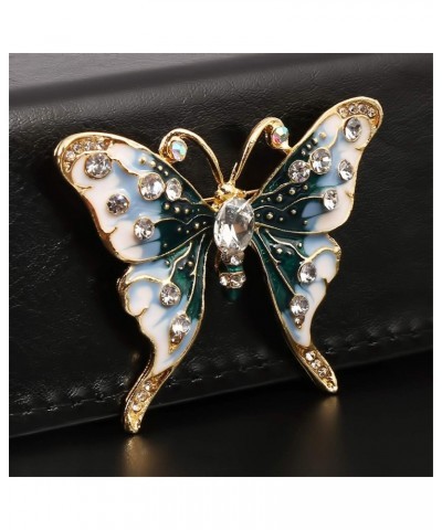 Temperament Enamel Rhinestone Crystal Butterfly Shaped Brooch For Women Brooch Insert Brooch Pin Dress Coat Accessories $4.29...