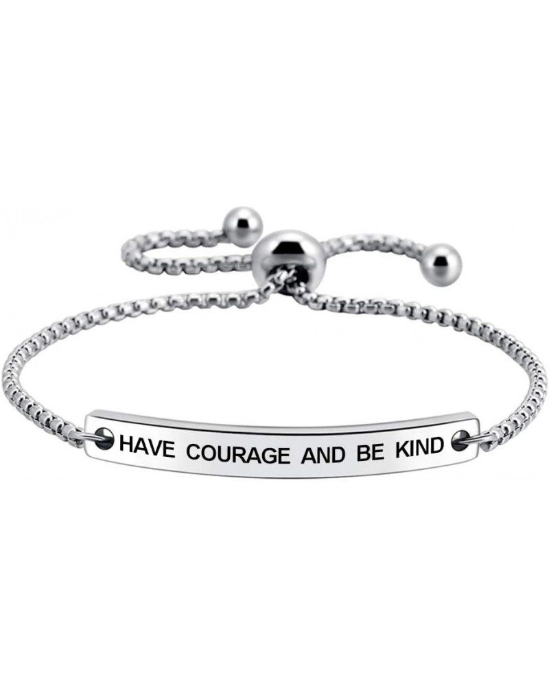 Cuff Bracelets for Women, Fashional Jewelry for Girl Her, Inspirational Gifts for Women have courage and be kind $10.02 Brace...