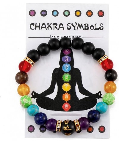 Healing Bracelets for Women 7 Chakra Bracelets Energy Yoga Bracelet Lymphatic Drainage Chakra Bracelet Natural Stone Beaded B...