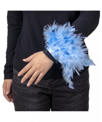 Women Feather Slap Bracelet Slap Wrist Feather Plume Wristband Cuff Sleeves Slap Bangle Wristband Slaps Cuff 1PC beige $6.49 ...