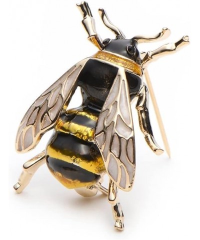 Women's Metal Enamel Bumblebee Brooches Men Women's Alloy Yellow Bee Insect Brooch Banquet Pins brooches for Women 1.33 inch ...