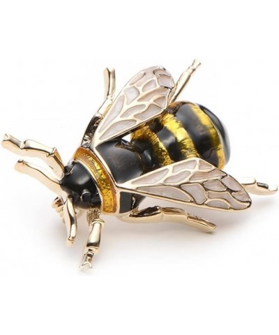 Women's Metal Enamel Bumblebee Brooches Men Women's Alloy Yellow Bee Insect Brooch Banquet Pins brooches for Women 1.33 inch ...