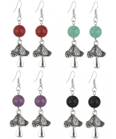 Women's Mushroom Cute Drop Earrings Set - Enchanting Jewelry Gift for Teen Girls & Lovers of Whimsy Mushroom Earrings 06 $11....