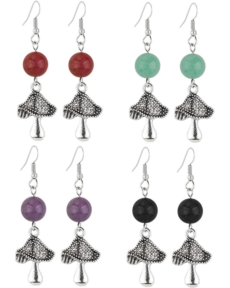 Women's Mushroom Cute Drop Earrings Set - Enchanting Jewelry Gift for Teen Girls & Lovers of Whimsy Mushroom Earrings 06 $11....