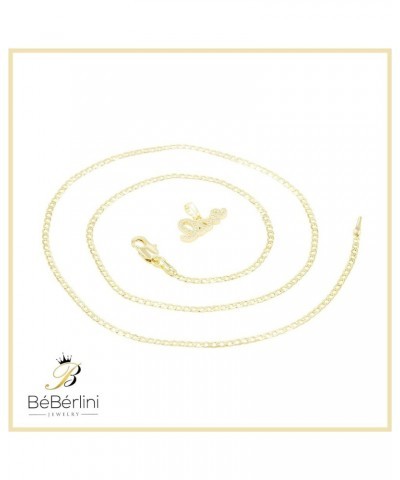 BEBERLINI Lock Love Pendant 14K Gold Filled Box Rope Cuban Link Necklace CZ Charm Set Lobster Clasp Cubic Zirconia Fashion Je...