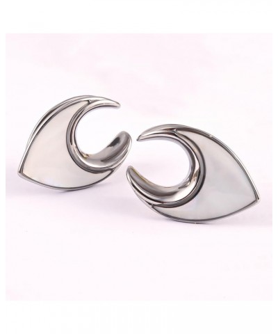 2 PCS Floral Saddle Hypoallergenic Stainless Steel Plugs Ear Gauges Tunnels Piercing Expander Stretchers Fashion Body Jewelry...