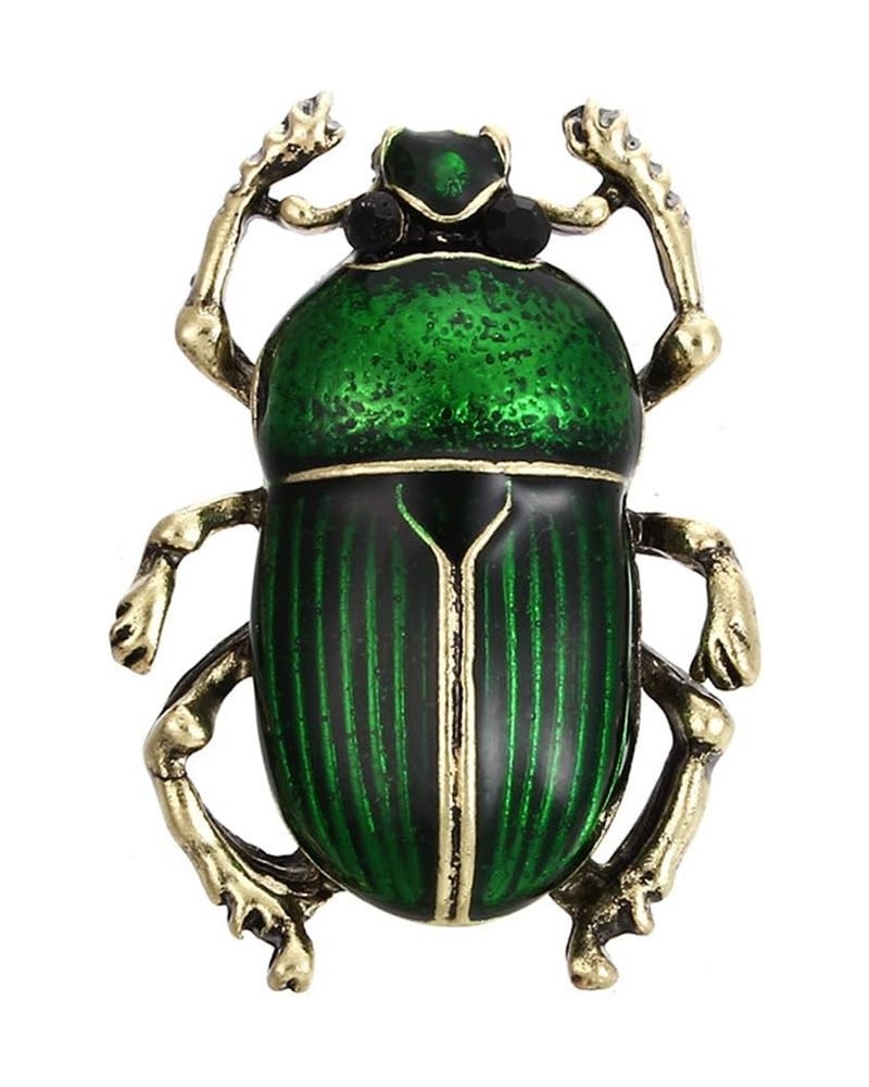 Brooch Pin for Women, Vintage Lady Beetle Enamel Animal Insect Brooch Pin Scarf Party Jewelry - Green $5.39 Brooches & Pins