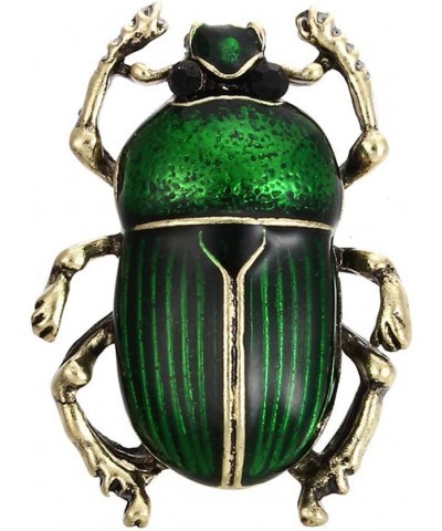 Brooch Pin for Women, Vintage Lady Beetle Enamel Animal Insect Brooch Pin Scarf Party Jewelry - Green $5.39 Brooches & Pins