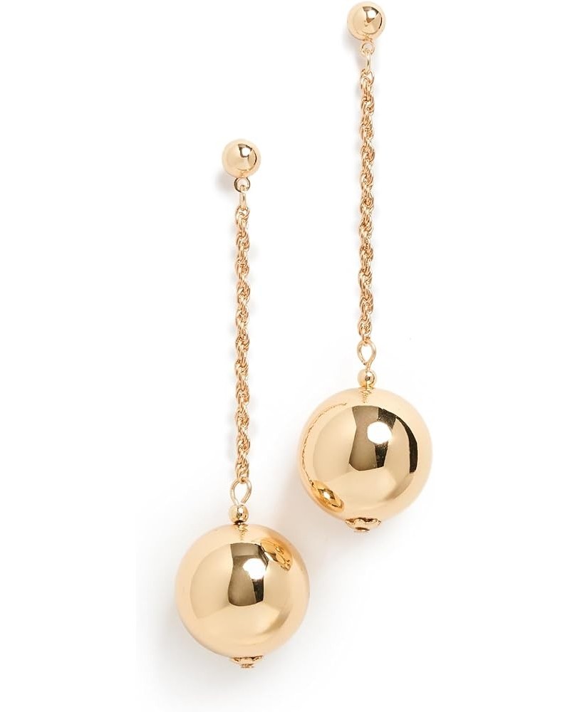 Women's Polished Gold Ball Earrings Gold $25.65 Earrings