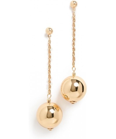 Women's Polished Gold Ball Earrings Gold $25.65 Earrings