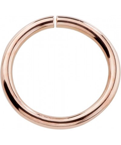 14k Rose Gold Nose Hoop Cartilage Earring Choose From 4 Sizes Petite Seamless Earrings For Sensitive Ears 20G 5/16 $13.34 Bod...