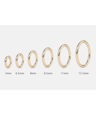 14k Rose Gold Nose Hoop Cartilage Earring Choose From 4 Sizes Petite Seamless Earrings For Sensitive Ears 20G 5/16 $13.34 Bod...