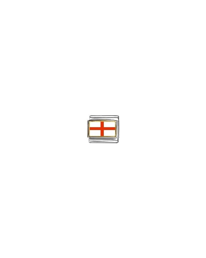 Saint Georges Cross Flag Italian Charm Bracelet Link $7.54 Bracelets