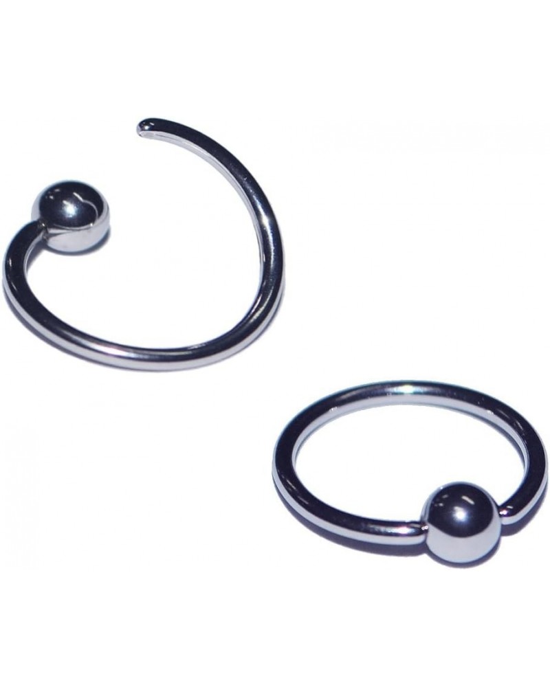 14 16 18 20 Fixed Bead Captive Bead Ring CBR Annealed 316L Stainless Steel Tragus Septum Nipple Lip Eyebrow Nose Ring Earring...