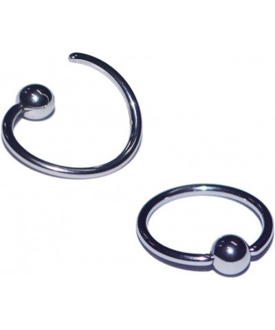 14 16 18 20 Fixed Bead Captive Bead Ring CBR Annealed 316L Stainless Steel Tragus Septum Nipple Lip Eyebrow Nose Ring Earring...