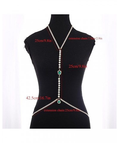 Rhinestone Body Chain Crystal Body Jewelry Shining Body Chains Luxury Rhinestone Waist Body Chain Festival Party Body Jewelry...