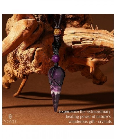 Handmade Healing Crystal Necklaces for Women and Men, Chakra Crystal Pendants for Healing Yoga Meditation Positive Energy Bal...