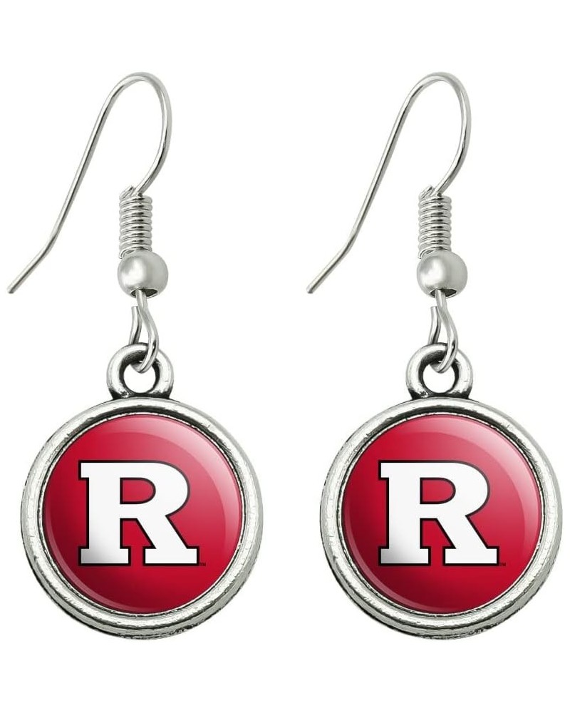 Rutgers Scarlet Knights Logo Novelty Dangling Drop Charm Earrings $9.89 Earrings