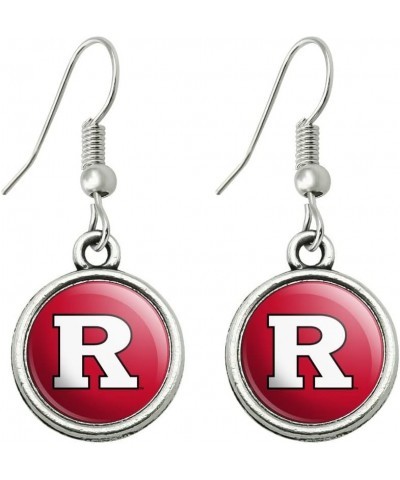 Rutgers Scarlet Knights Logo Novelty Dangling Drop Charm Earrings $9.89 Earrings