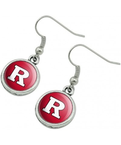 Rutgers Scarlet Knights Logo Novelty Dangling Drop Charm Earrings $9.89 Earrings