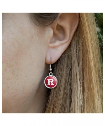 Rutgers Scarlet Knights Logo Novelty Dangling Drop Charm Earrings $9.89 Earrings