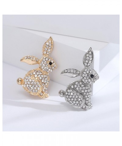 Brooch Pins for Women, Creative Bunny Shape Brooch Shining Rhinestones Inlaid Animal Pin Dress Coat Shawl Lapel Badge Outfit ...