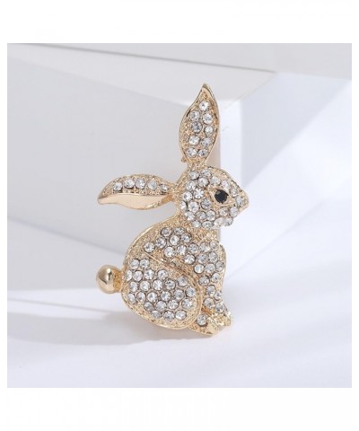 Brooch Pins for Women, Creative Bunny Shape Brooch Shining Rhinestones Inlaid Animal Pin Dress Coat Shawl Lapel Badge Outfit ...