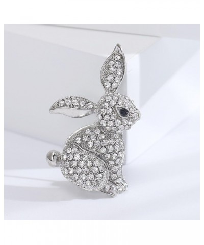 Brooch Pins for Women, Creative Bunny Shape Brooch Shining Rhinestones Inlaid Animal Pin Dress Coat Shawl Lapel Badge Outfit ...