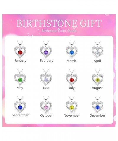 Gifts for Wife Birthday Necklace Gifts for Wife from Husband Birthstone Necklace for Wife Birthstone Jewelry I Love You for A...