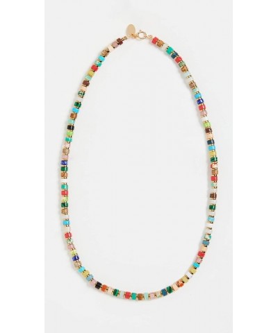 Women's Necklace hematite beads and jaspe Multicolor $42.00 Necklaces