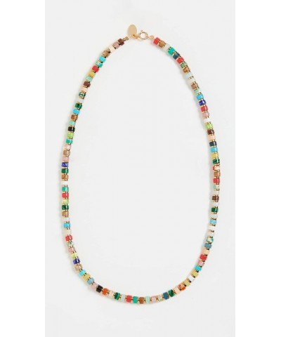 Women's Necklace hematite beads and jaspe Multicolor $42.00 Necklaces