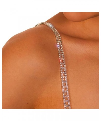 Luxury Rhinestone Bra Shoulder Straps Crystal Shoulder Strap Chain Rhinestone Underwear Chain Bridal Wedding Dress Bra Should...