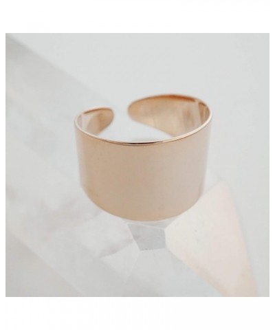 Thick Wrap Open Band Ring in Gold, Rose Gold, or Silver | Minimalist, Delicate Jewelry Rose Gold One Size $9.74 Rings