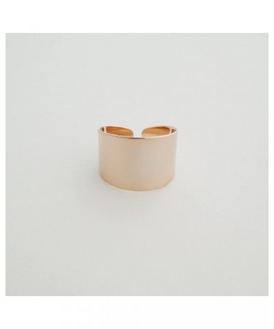 Thick Wrap Open Band Ring in Gold, Rose Gold, or Silver | Minimalist, Delicate Jewelry Rose Gold One Size $9.74 Rings