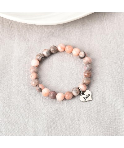 Christmas Gifts for Friend Sister Aunt Nana Grandma Mom Birthday Gifts for Mom Natural Stone Bead Bracelets for Women Girls S...