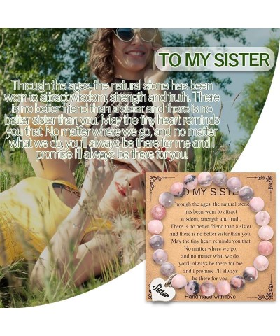 Christmas Gifts for Friend Sister Aunt Nana Grandma Mom Birthday Gifts for Mom Natural Stone Bead Bracelets for Women Girls S...