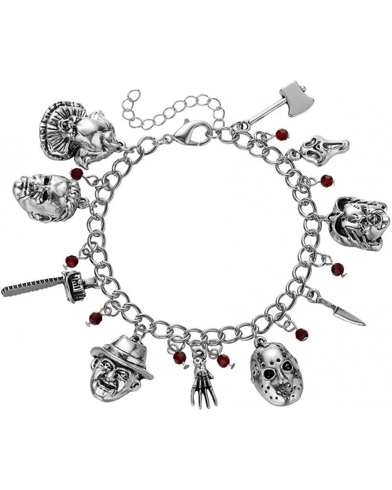 Womens Charm Bracelets - Horror Movies Jewelry Merchandise for Women Cheeky Charm Bracelet $12.18 Bracelets