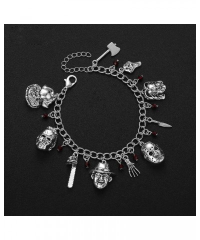 Womens Charm Bracelets - Horror Movies Jewelry Merchandise for Women Cheeky Charm Bracelet $12.18 Bracelets